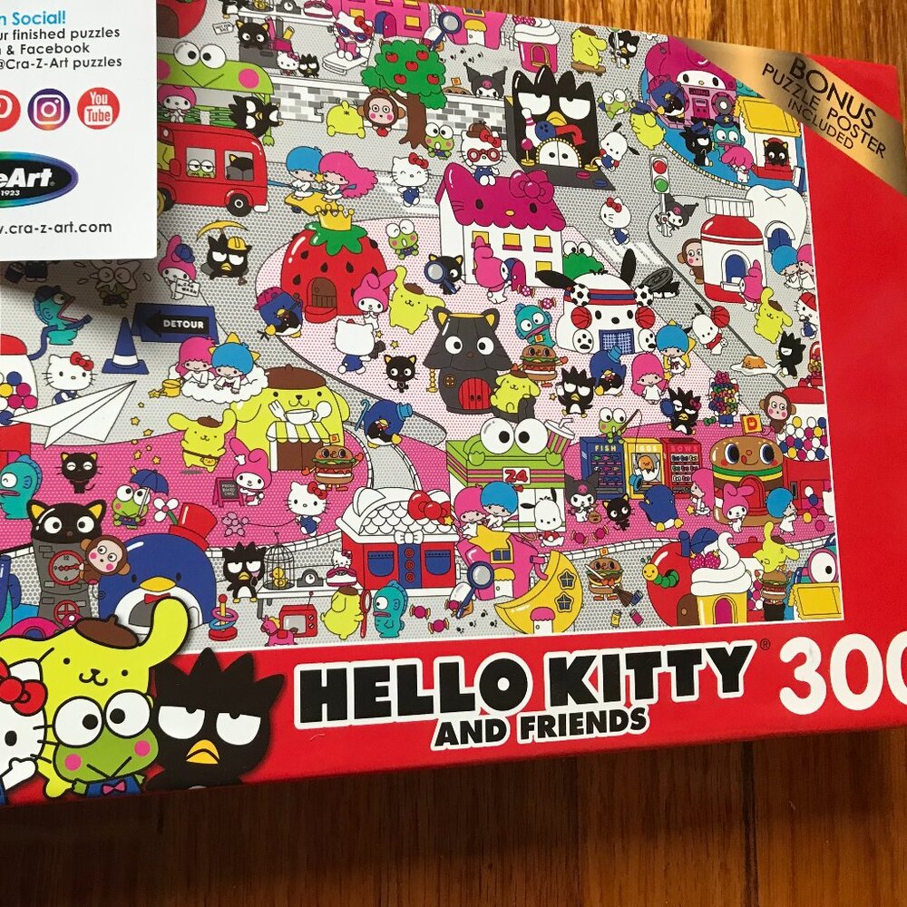 Hello Kitty & Friends Jigsaw Puzzle 300 Pieces 18"X 24" RoseArt